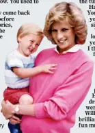  ??  ?? ‘SWEET’: William and Diana, pregnant with Harry