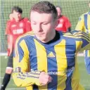  ??  ?? wing1 At the double YM scorer Craig Tocher