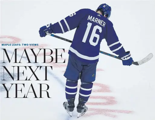  ?? STEVE RUSSELL TORONTO STAR ?? Mitch Marner skates off the ice after the Maple Leafs were eliminated from the playoffs by the Lightning on Saturday night at Scotiabank Arena.