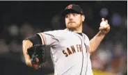  ?? Matt York / Associated Press ?? The Giants traded pitcher Matt Moore, who in 2017, statistica­lly was the majors’ worst starter.