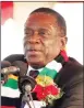  ??  ?? President Mnangagwa