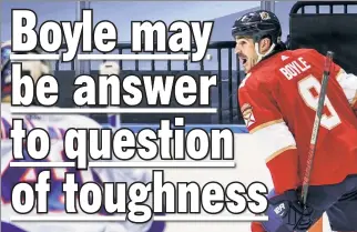  ?? Getty Images ?? REUNION? The Rangers have been in contact with Brian Boyle, who spent last season with the Panthers and played five years with the Blueshirts.