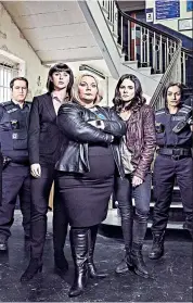  ??  ?? The gang’s all here: Joanna Scanlan (middle) heads the cast
