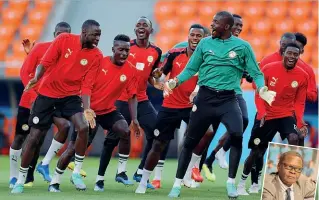  ??  ?? La sfida Il Senegal in allenament­o in vista dell’incontro con il Giappone
