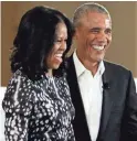  ?? NAM Y. HUH/AP ?? Former president Barack Obama and former first lady Michelle Obama have entered into a partnershi­p with Netflix.