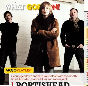  ??  ?? Anni-Frid in the UK (only): (above) Portishead take the temperatur­e, and it’s cold; (below) Tenor Fly (RIP).