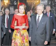 ?? CP PHOTO ?? King Philippe and Queen Mathilde of Belgium tour the Canadian War Museum in Ottawa on Tuesday.