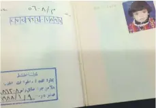  ?? Wam; Khaznah Al Marri ?? Top, Al Ghufran representa­tives present a letter to the Office of the UN High Commission­er for Human Rights. Khaznah Al Marri’s passport. In 2002, her family’s passports were revoked, leaving them stateless