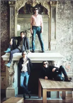  ?? JULIEN MIGNOT/THE NEW YORK TIMES ?? Thomas Mars, Christian Mazzalai, Deck D’Arcy and Laurent Brancowitz of the band Phoenix, in Paris last April.