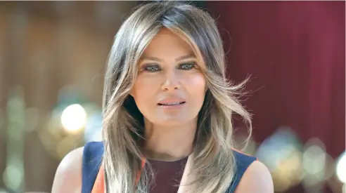  ?? AP ?? Melania Trump , primera dama de Estados Unidos.