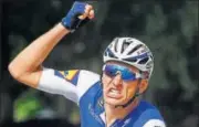  ?? AP ?? Marcel Kittel celebrates after winning the 6th stage on Thursday.