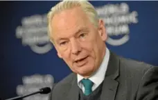  ?? URS JAUDAS/WORLD ECONOMIC FORUM ?? Former U.K. minister Francis Maude set the global pace on open data.