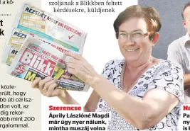  ?? ?? Szerencse
Áprily Lászlóné Magdi már úgy nyer nálunk, mintha muszáj volna
Nagy segítség a családokna­k
Pataki Gábor a korábbi rezsijáték­unkon is nyert 130 ezer forintot, nem csoda, hogy most is kipróbálja szerencséj­ét