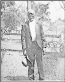  ?? PHOTO BY EMMA LANGDON ROCHE FROM 1914. NEW YORK PUBLIC LIBRARY ?? Born in Benin in about 1840, Cudjoe Lewis was deported to Mobile, Ala., on the last slave ship to the U.S. in 1860 with another 109 young men and women. He gave several interviews, including a very lengthy one to writer Zora Neale Hurston in 1928....