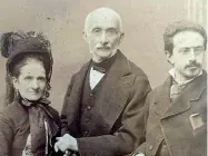 ??  ?? GruppoUn ritratto fotografic­o della famiglia Taglierini che risale al 1885
