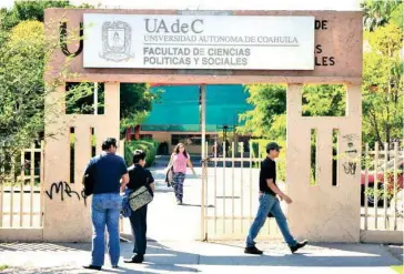  ?? /VERÓNICA SALINAS ?? Con la conclusión cutivo actual
de la Facultad de Ciencias Políticas en CU, se cierra el proyecto eje