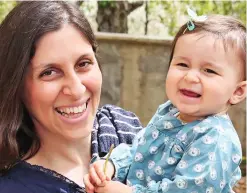  ??  ?? Detained: Nazanin Zaghari-Ratcliffe with Gabriella