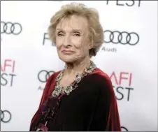  ?? PHOTO BY RICHARD SHOTWELL/INVISION/AP ?? Cloris Leachman attends the premiere of “The Comedian” during the 2016 AFI Fest in Los Angeles.