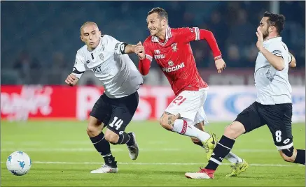  ?? Domenico Cantarini ?? Al Manuzzi A Cesena Alino Diamanti ha esordito dal primo minuto col Grifo