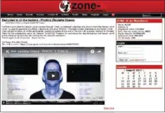  ?? SUPPLIED ?? A screenshot of the webpage zone-h.org, which was alluded to in a message posted on the hacked National Police website on Tuesday.