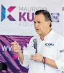  ?? ARCINIEGA ?? Mauricio Kuri va por colonias y calles seguras/HUGO