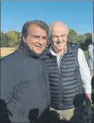  ?? FOTO: M. MONTILLA ?? Laporta, ayer con Calderón