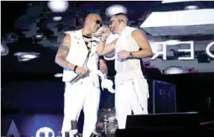  ?? FUENTE EXTERNA ?? Dúo. Wisin y Yandel cantarán el sábado en Altos de Chavón.