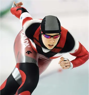  ?? PHOTO D’ARCHIVES ?? La patineuse de vitesse Cindy Klassen est la seule athlète canadienne à avoir remporté cinq médailles au cours des mêmes Jeux olympiques, soit ceux de Turin, en 2006.