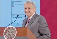  ??  ?? Sin dar ubicación. En conferenci­a mañanera, López Obrador dijo que no afecta el área histórica del recinto.