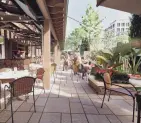  ?? DESIGN COLLECTIVE ?? The Top Steak House’s patio will triple in size when renovation­s are complete.