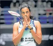  ?? AP ?? India's PV Sindhu reacts after beating Thailand's Pornpawee Chochuwong at Malaysia Open in Kuala Lumpur on Wednesday.