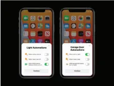  ??  ?? Homekit will be able to suggest automation­s for newly added smart devices once IOS 14 arrives.