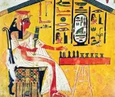  ?? [Getty] ?? Die Königin Nefertari spielt Senet: eine ägyptische Grabmalere­i von 1255 vor Christus.