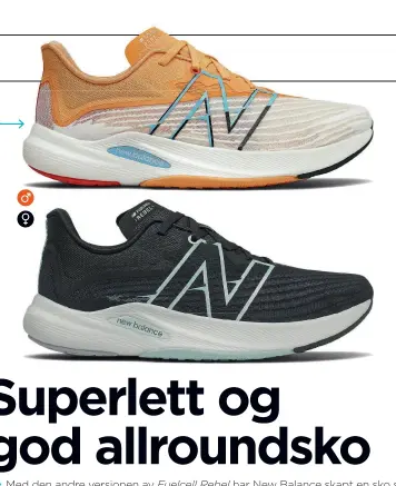  ??  ?? Overdelen er todelt, og stoffet er blant annet i svaert tynn, naermest gjennomsik­tig, mesh.