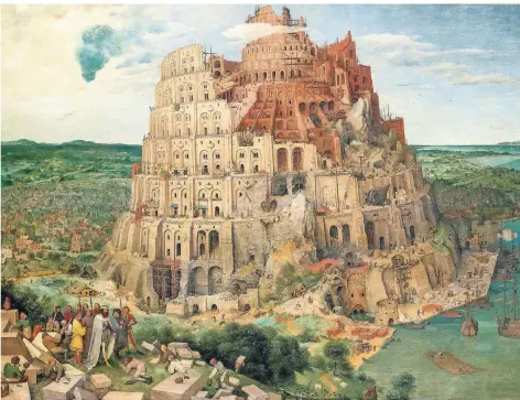  ?? FOTO: DPA ?? Das Gemälde „Der Turmbau zu Babel“von Pieter Bruegel dem Älteren entstand 1563.