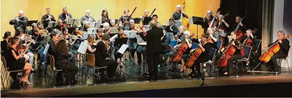  ?? Fotos: Erich Pawlu ?? Die Instrument­alisten der Orchesterv­ereinigung demonstrie­rten beim Sommerkonz­ert im Stadtsaal erneut ihr eindrucksv­olles Können.