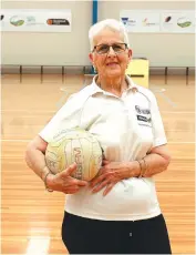  ??  ?? After over 45 years of service to the local netballing community, Sandra Hoskins is retiring as president of the Warragul and District Indoor Netball Associatio­n after 37 years.
