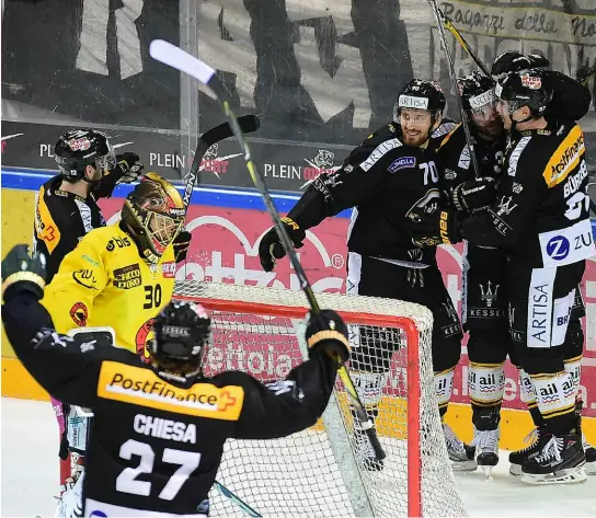  ?? TI-PRESS/GIANINAZZI ?? L’1-0 trovato da Bürgler dopo nemmeno 5’ di gioco ha gettato le basi per il trionfo