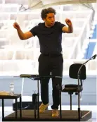  ?? ?? Sheer energy: conductor Gustavo Dudamel