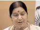  ??  ?? Sushma Swaraj