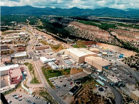  ?? AP. ?? The Los Alamos National laboratory in Los Alamos, New Mexico, marked it’s 75th birthday this month. It was originally created to make the world’s first atomic bomb.