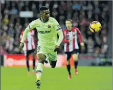  ?? FOTO: AP ?? Semedo jugó de lateral izquierdo en Bilbao por la baja de Alba