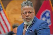  ?? AP PHOTO/GEORGE WALKER IV ?? Rep. Antonio Parkinson, D-Memphis, stands during an Aug. 23 House committee meeting during a special session of the state legislatur­e on public safety in Nashville.