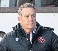  ??  ?? Dundee United manager Micky Mellon