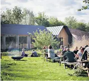  ??  ?? Outdoor spaces will be used more; Rick and Katie Toogood have moved Prawn on the Lawn, far left, to Trerethern Farm around a mile away