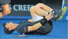  ?? REUTERS ?? World No 1 Andy Murray hurt his ankle but advanced to the next round on Wednesday.