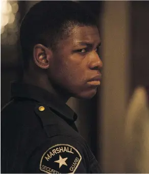  ?? ENTERTAINM­ENT ONE ?? John Boyega as security guard Melvin Dismukes in Detroit.