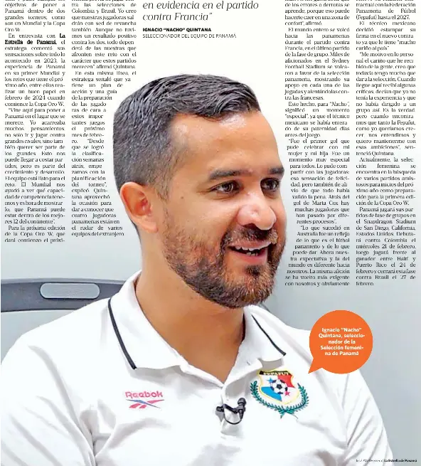 Nacho Quintana ‘Vine aquí a poner a Panamá en el lugar que se merece