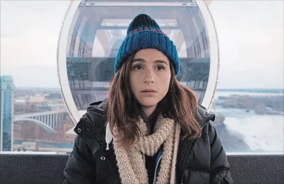 ?? WILDLING PICTURES ?? Aya Cash stars in the drama Mary Goes Round, partially shot in Niagara Falls. It opens at Niagara Square Cinemas.