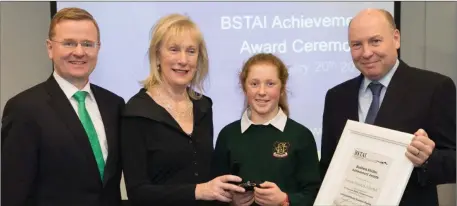  ??  ?? Liam McLoughlin, Vice-President and Chief Executive, Retail Ireland, Bank of Ireland, Mary O’Sullivan of BSTAI, Niamh and Fintan Slye, Chief Executive EirGrid Group.